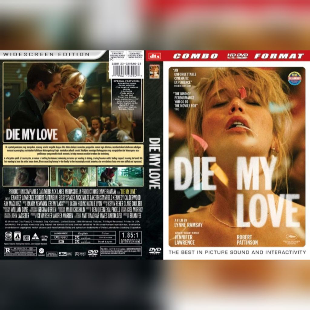 DVD Die My Love 2025 (Jennifer Lawrence/Roberts Pattinson)
