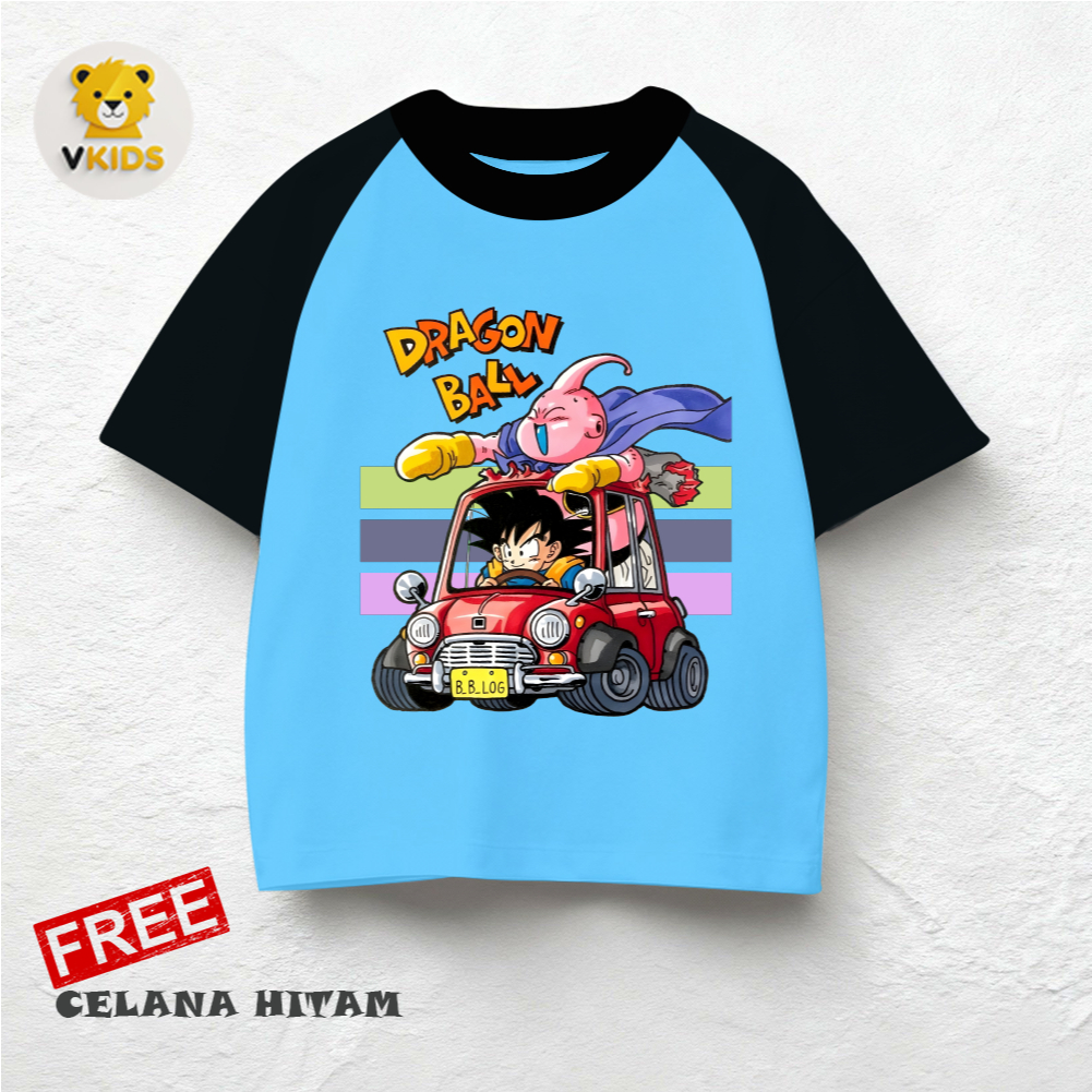 Cool Anime Goku Raglan ชุดเด็กสําหรับเด็กชายและเด็กหญิง