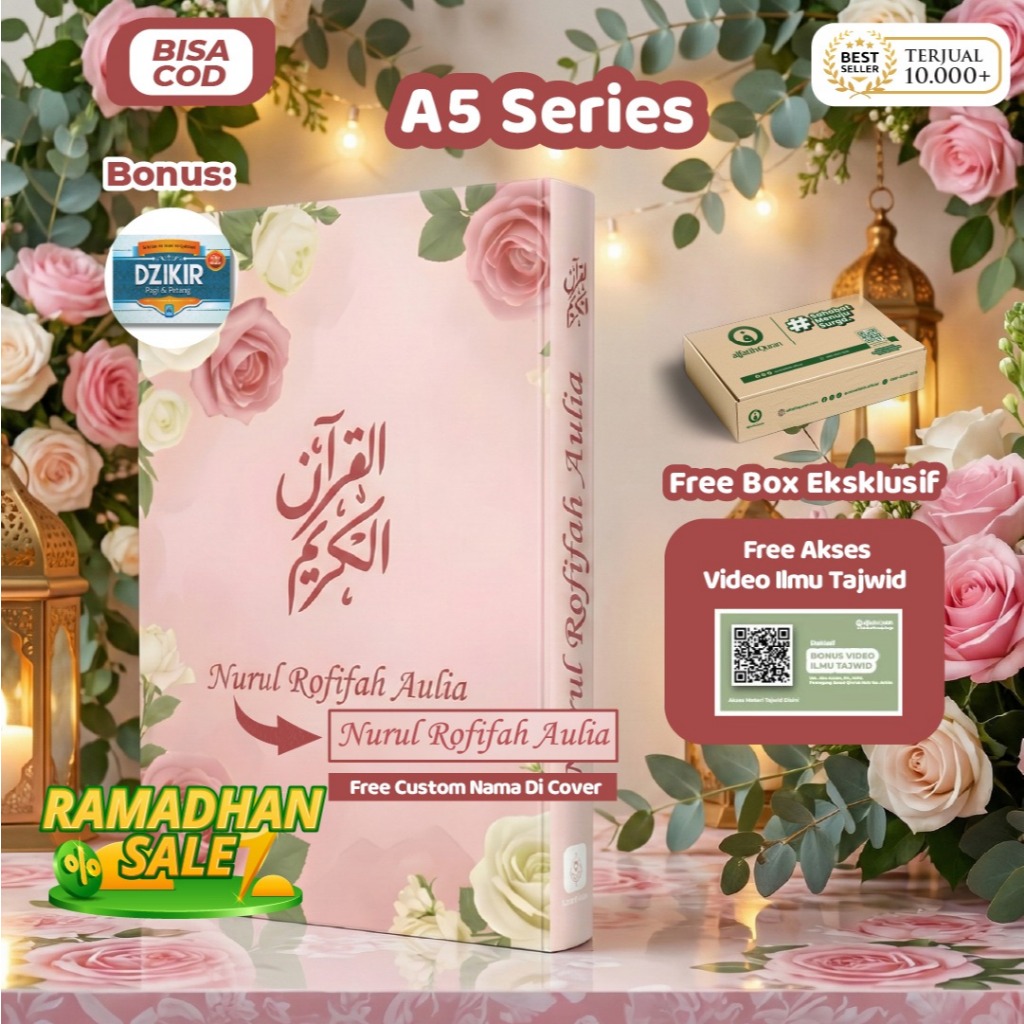 Al Quran CUSTOM COVER WRITE NAME A5 Size