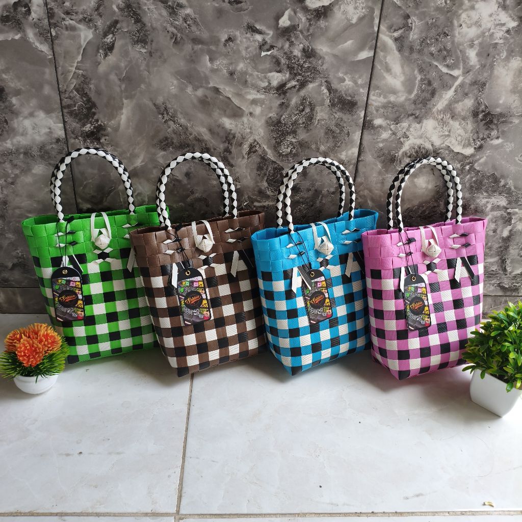 กระเป๋าพลาสติก WOVEN, กระเป๋าใส่พลาสติก, กระเป๋า WEDDING HAMPERS WOVEN BAGS