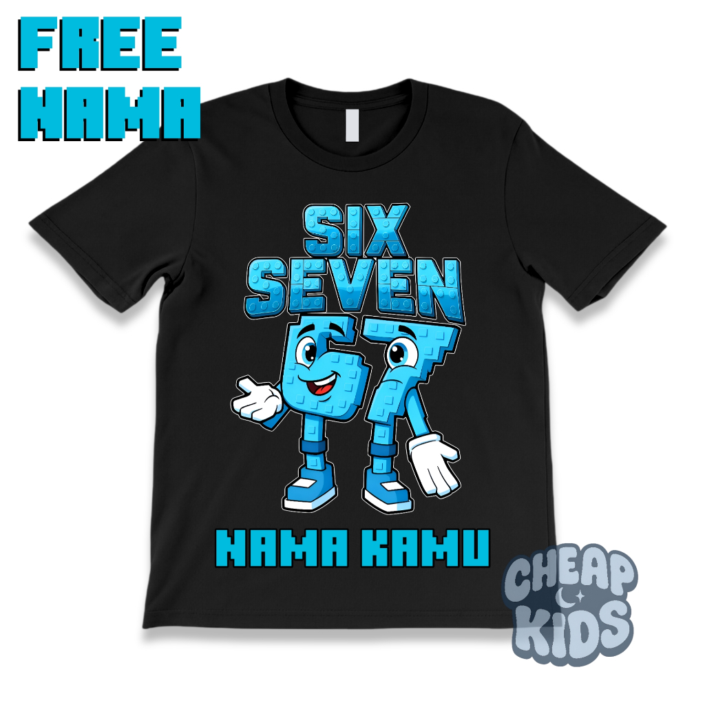 67 STEAL AROT BRAIN Kids T-Shirt ชื่อฟรี - 67 Steal A Brainrot Kids T-Shirt