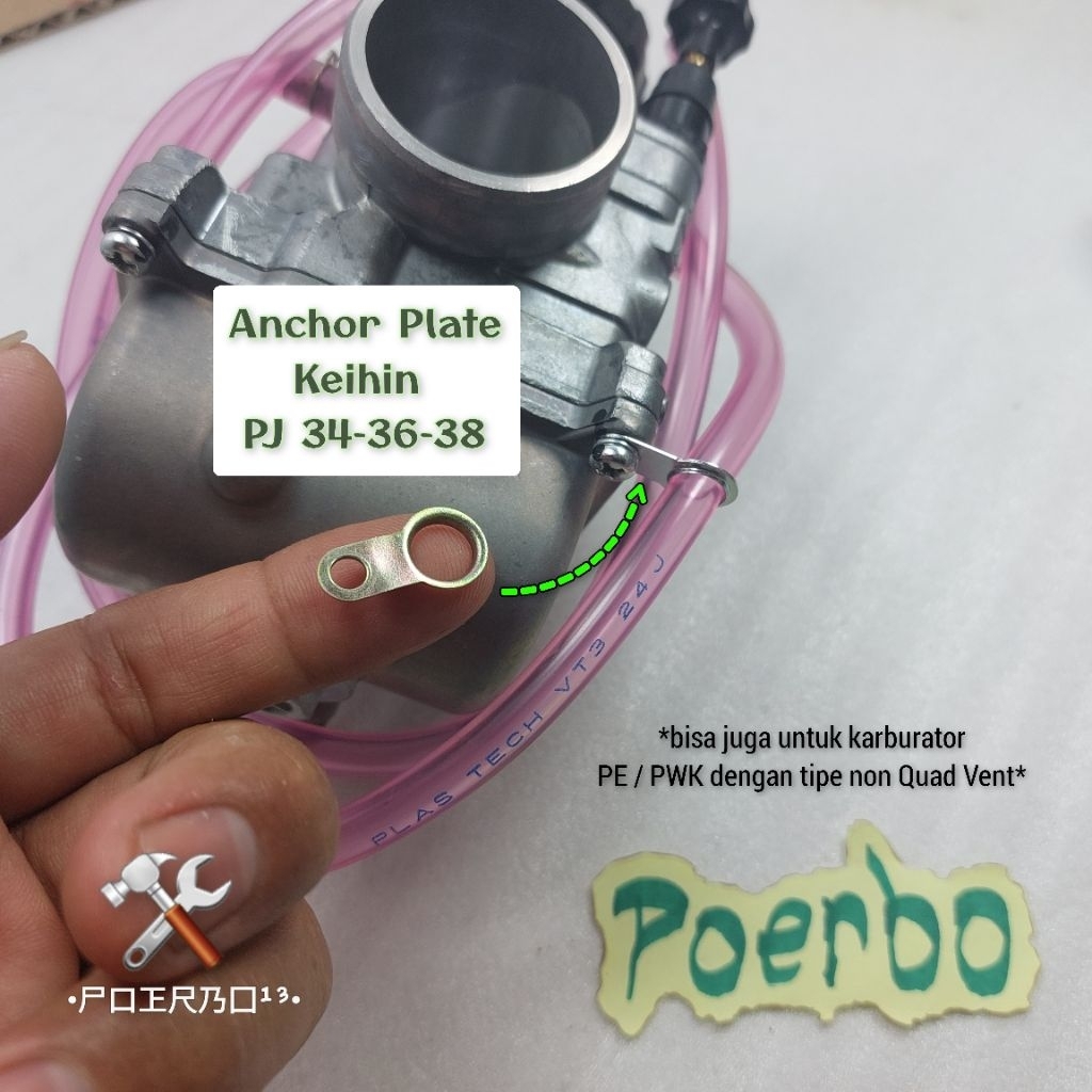 Anchor Plate keihin PJ คาร์บูเรเตอร์ที่ยึดท่ออากาศ pj 34 36 38
