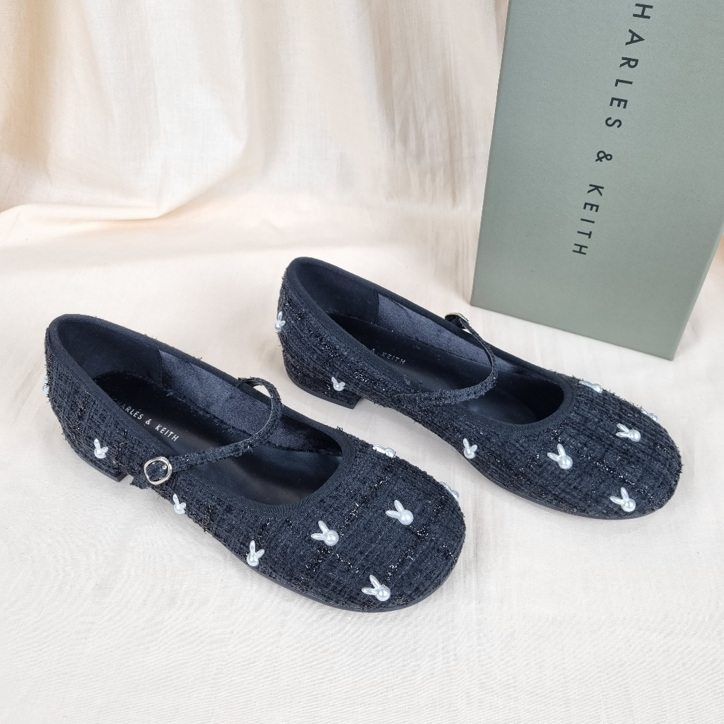 รองเท้า BUNNY TWEED FLAT