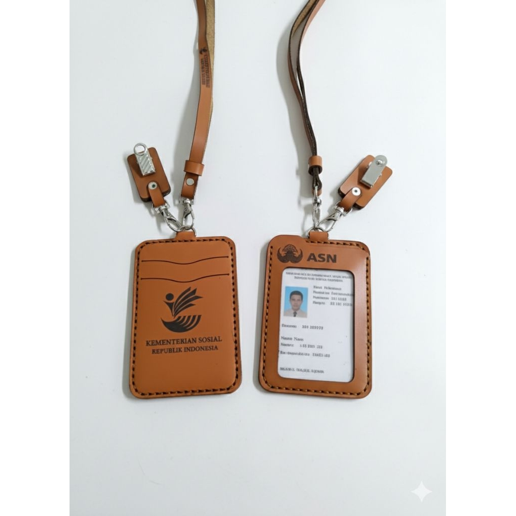 Ministry of Social Afairs และ ASN KORPRI Leather ID Card Holder Ministry of Social Afairs และ ASN KO