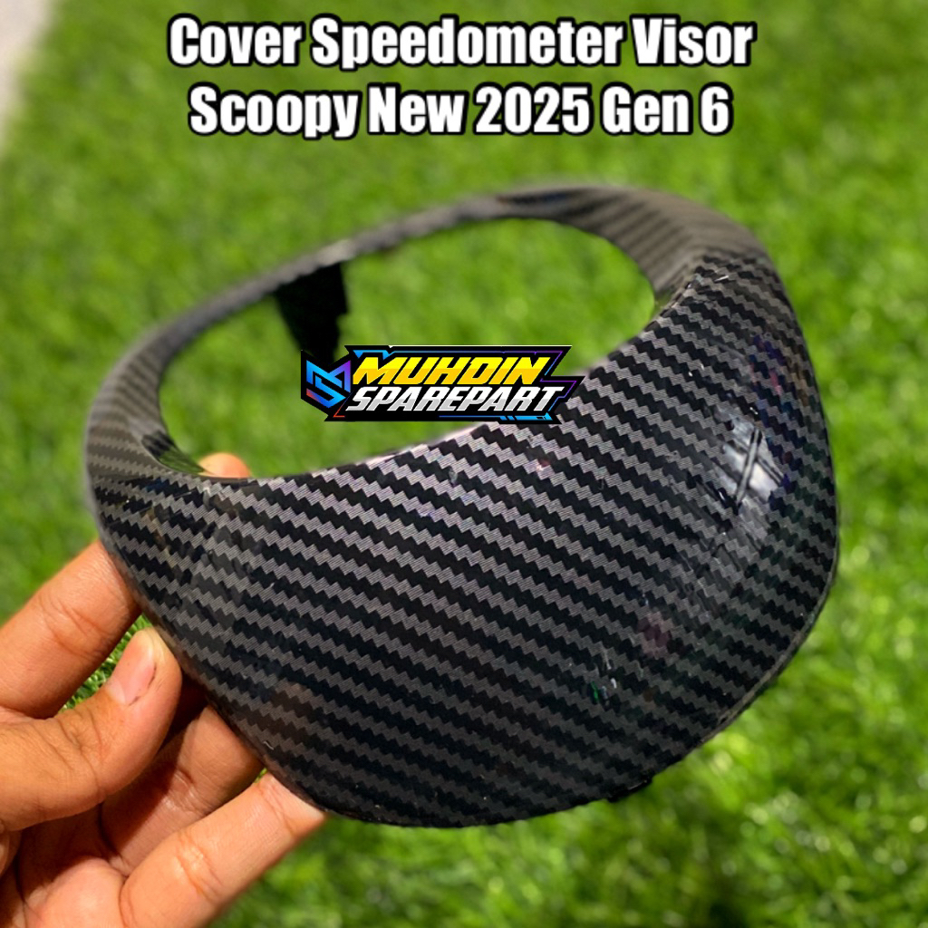 ฝาครอบมาตรวัดความเร็ว Batok Scoopy New Terbaru Gen 6 2025 Carbon Dip wtp