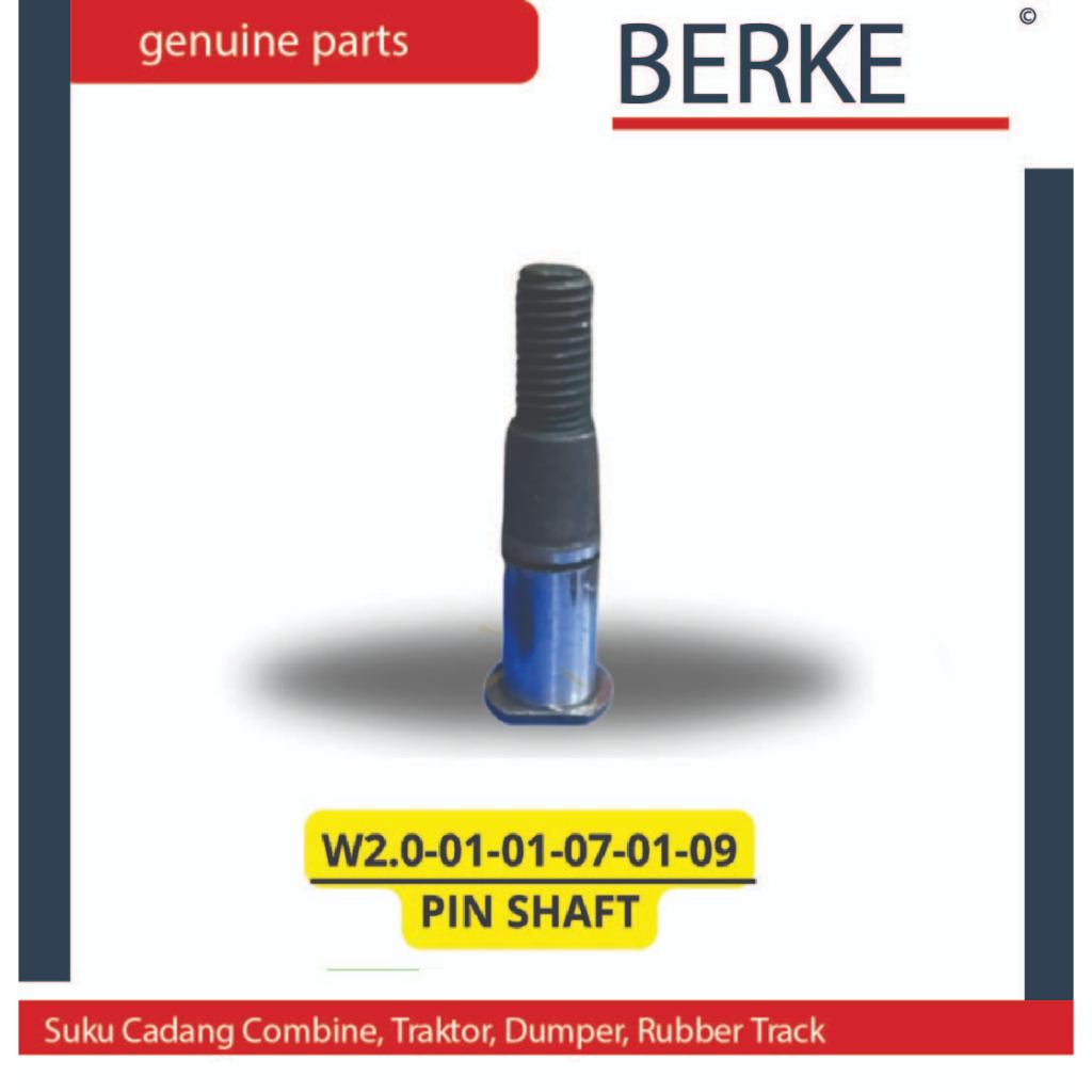 Pin Shaft สําหรับ NDR85, BIMO-102 / W2.0-01-07-01-09 รถเกี่ยวข้าวอะไหล่