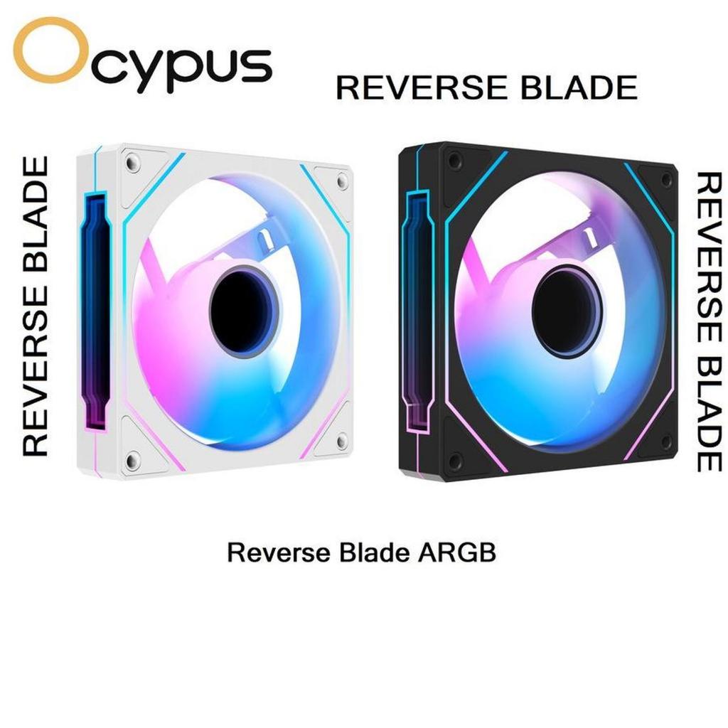 ปลอกพัดลมขนาด 120 มม. Ocypus Gamma F12 ARGB Reverse Blade 120MM - Cooling Ocypus 12CM bk หรือ wh