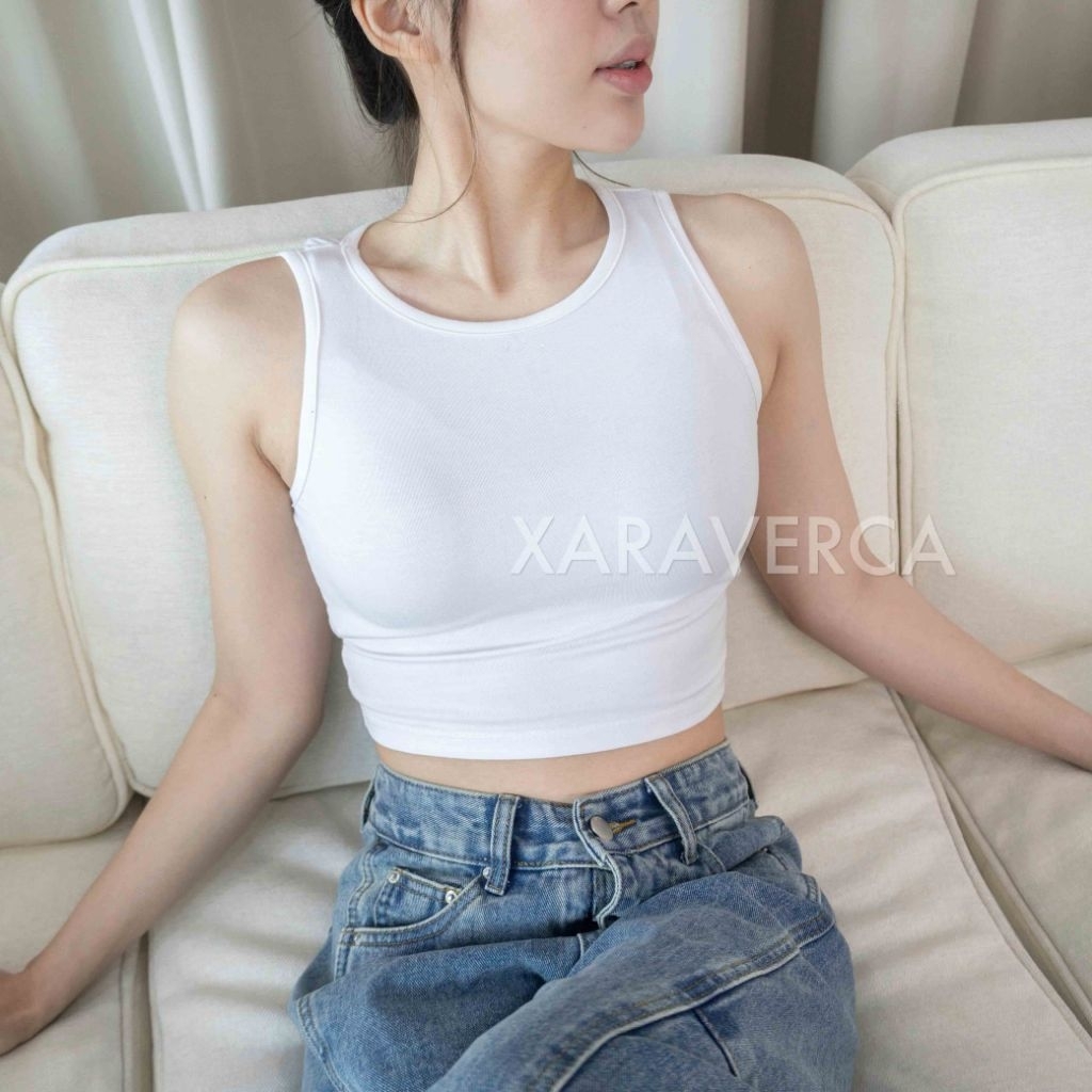 XARA - Hera Crop Tanktop Cooltech - Super Cool Stretch Fit Body Crop Tanktop (S/M/L)