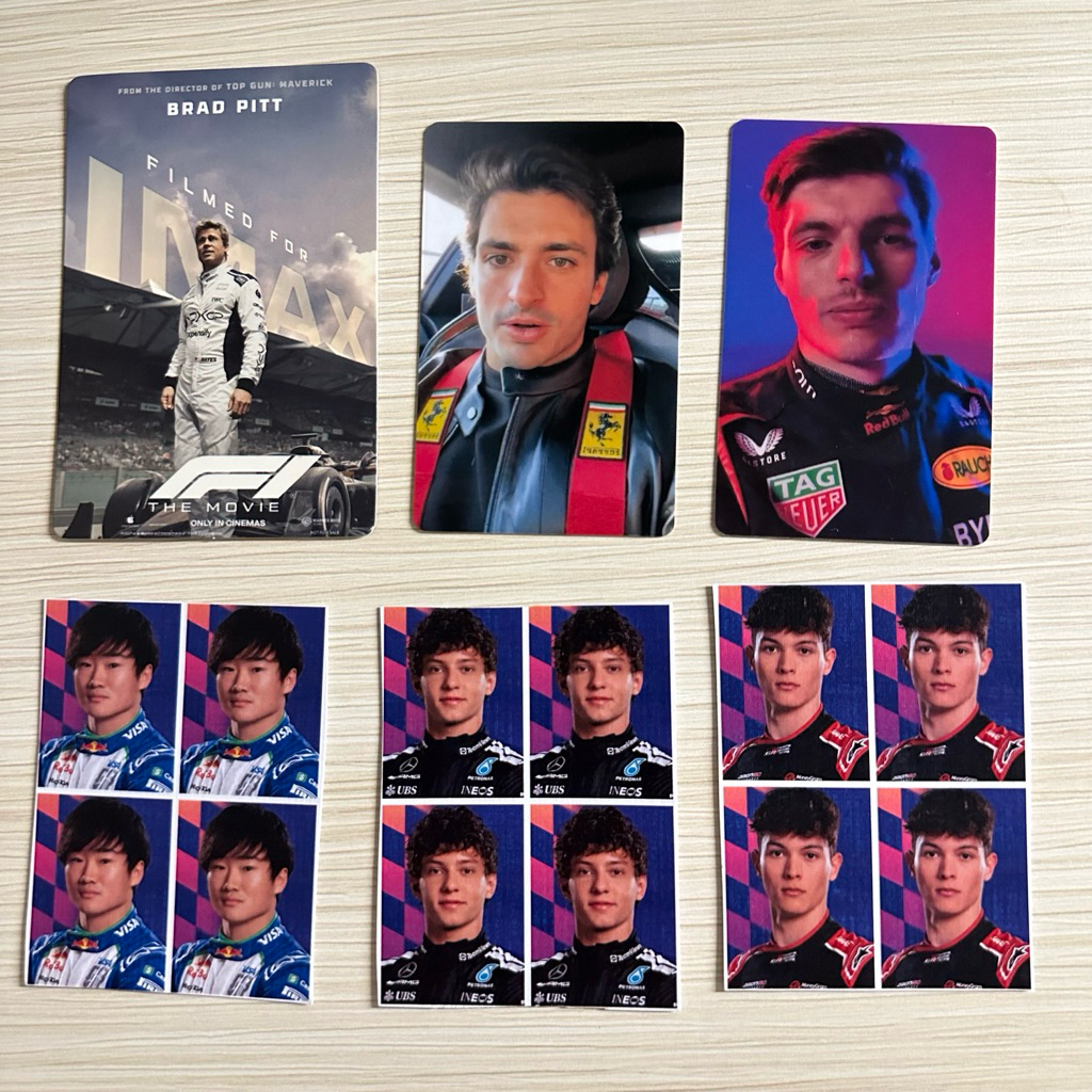 Photocard F1 / PC Formula 1 Max Verstappen Ollie Bearman Daniel Ricci