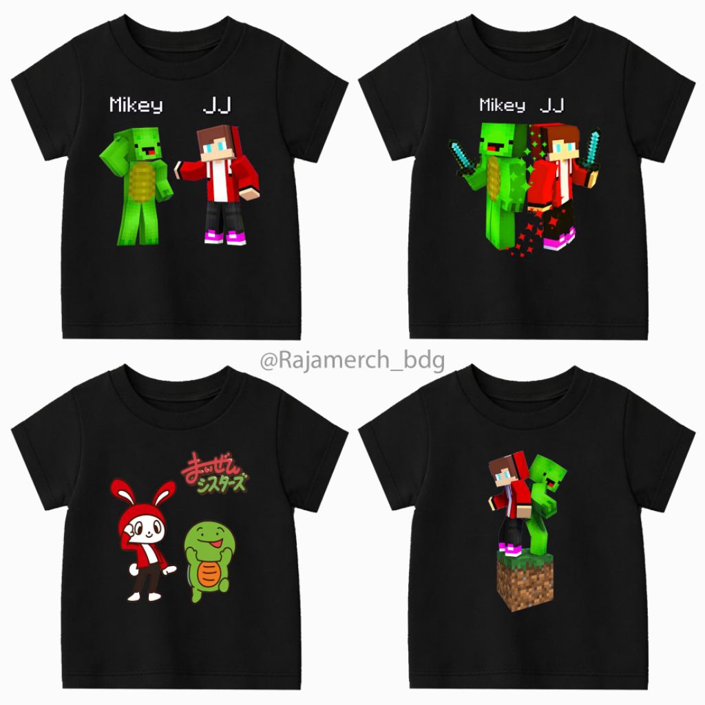 MIKEY JJ CHILDRENS เสื้อยืด MIKEY JJ CHILDRENS สีดํา