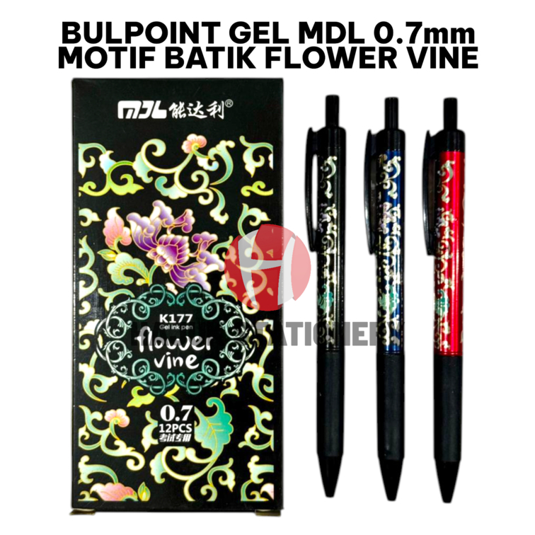 BULPOINT GEL BATIK FLOWER VINE MOTIF 0.7mm