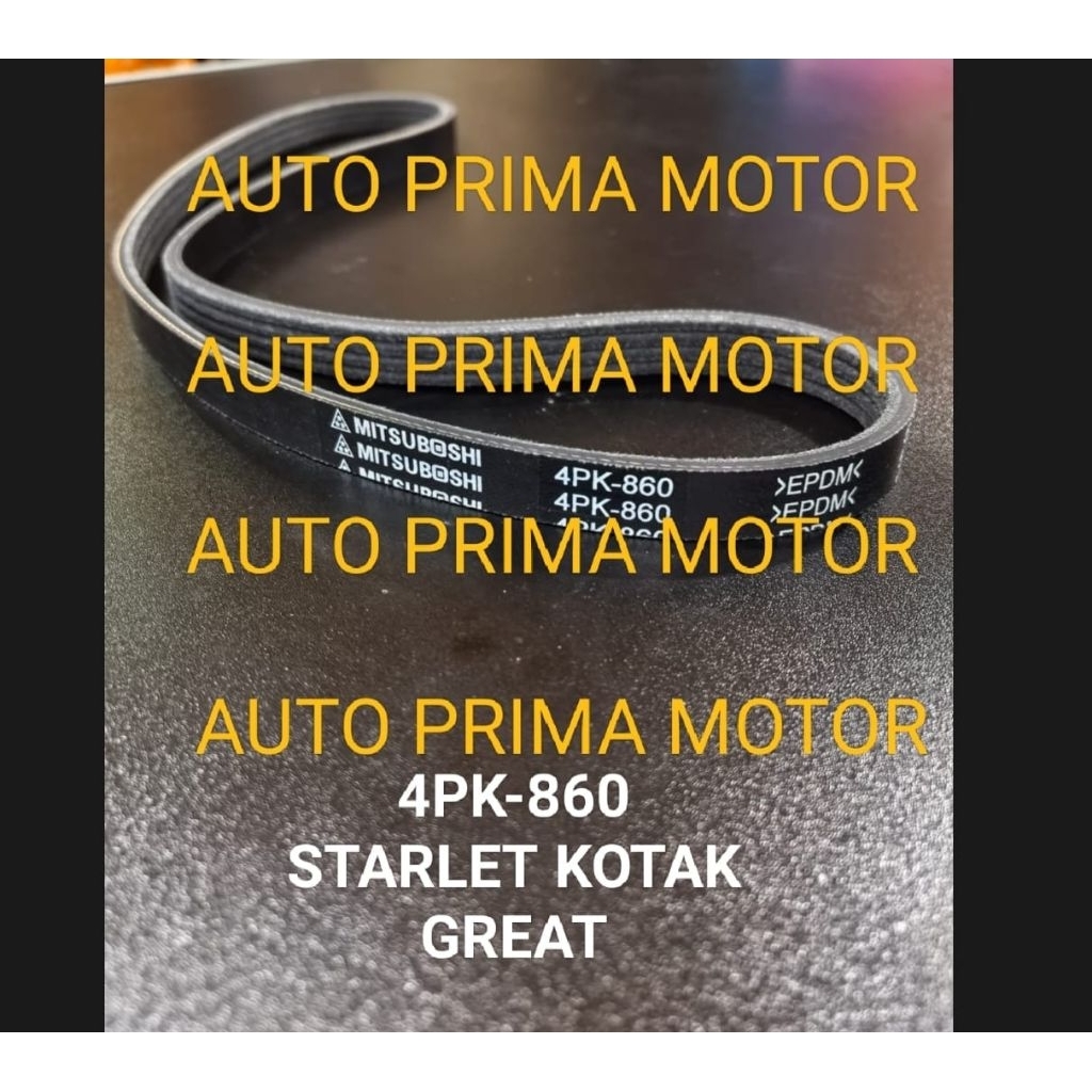 FAN VAN V BELT FAN STRAP 4PK-860 STARLET BOX GREAT SOLUNA AC 4PK860