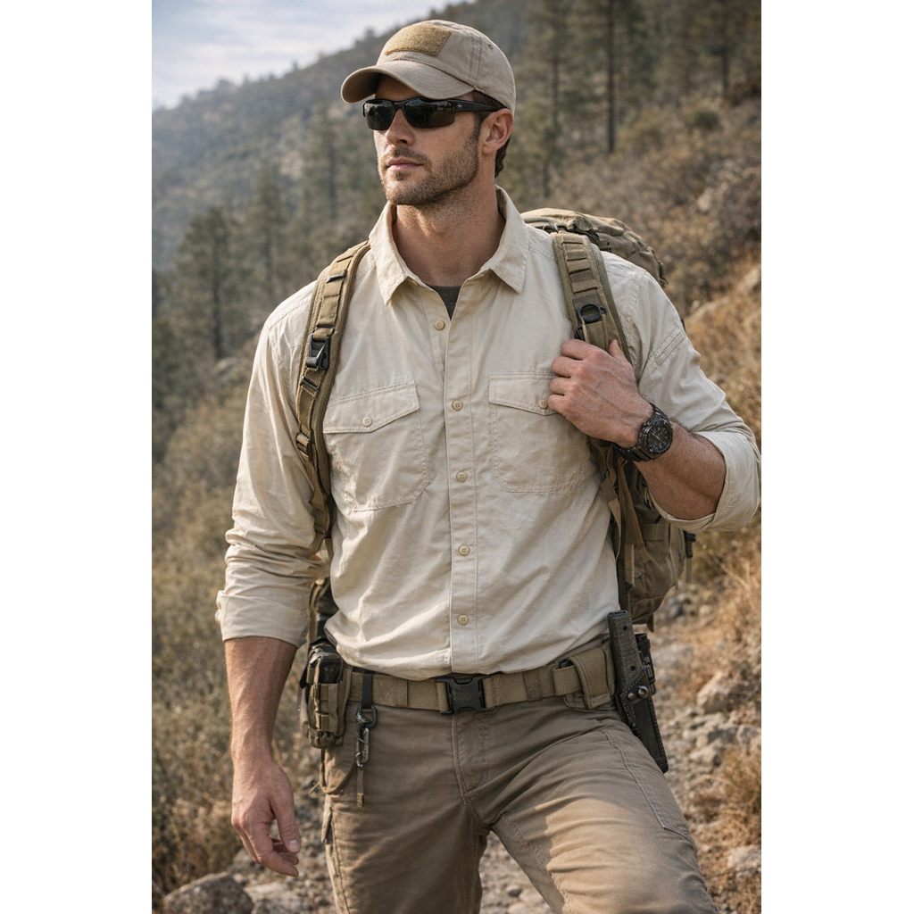 เคมีจา เสื้อยุทธวิธีครีม 511 สําหรับผู้ชาย