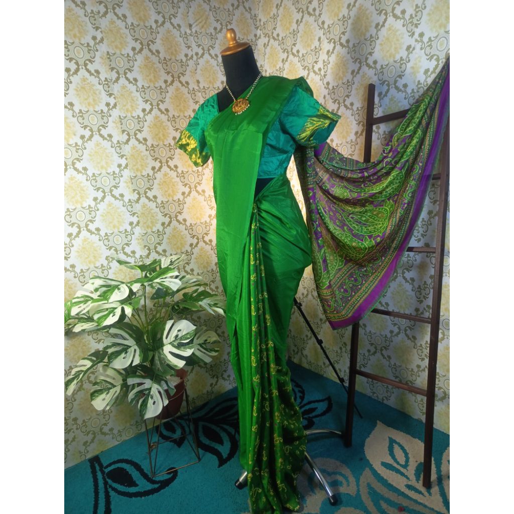 INDIAN SAREE SILK MATERIAL ขนาดใหญ่