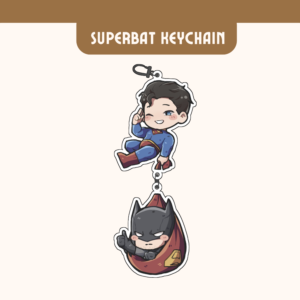 SuperBat (Superman & Batman) พวงกุญแจเชื่อมโยง