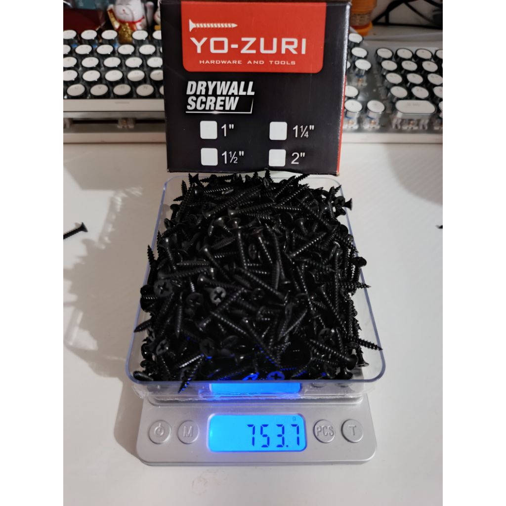 ส่งฟรี! QUALITY IMPORTED 750GRAM GYPSUM SCREWS 1"-1 1/4"-1.5"-2" - SHARP GYPSUM SCREW BOLTS