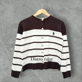 Cardigan Rajut Horse Bordir ALEXA OLOP Atasan rajut wanita