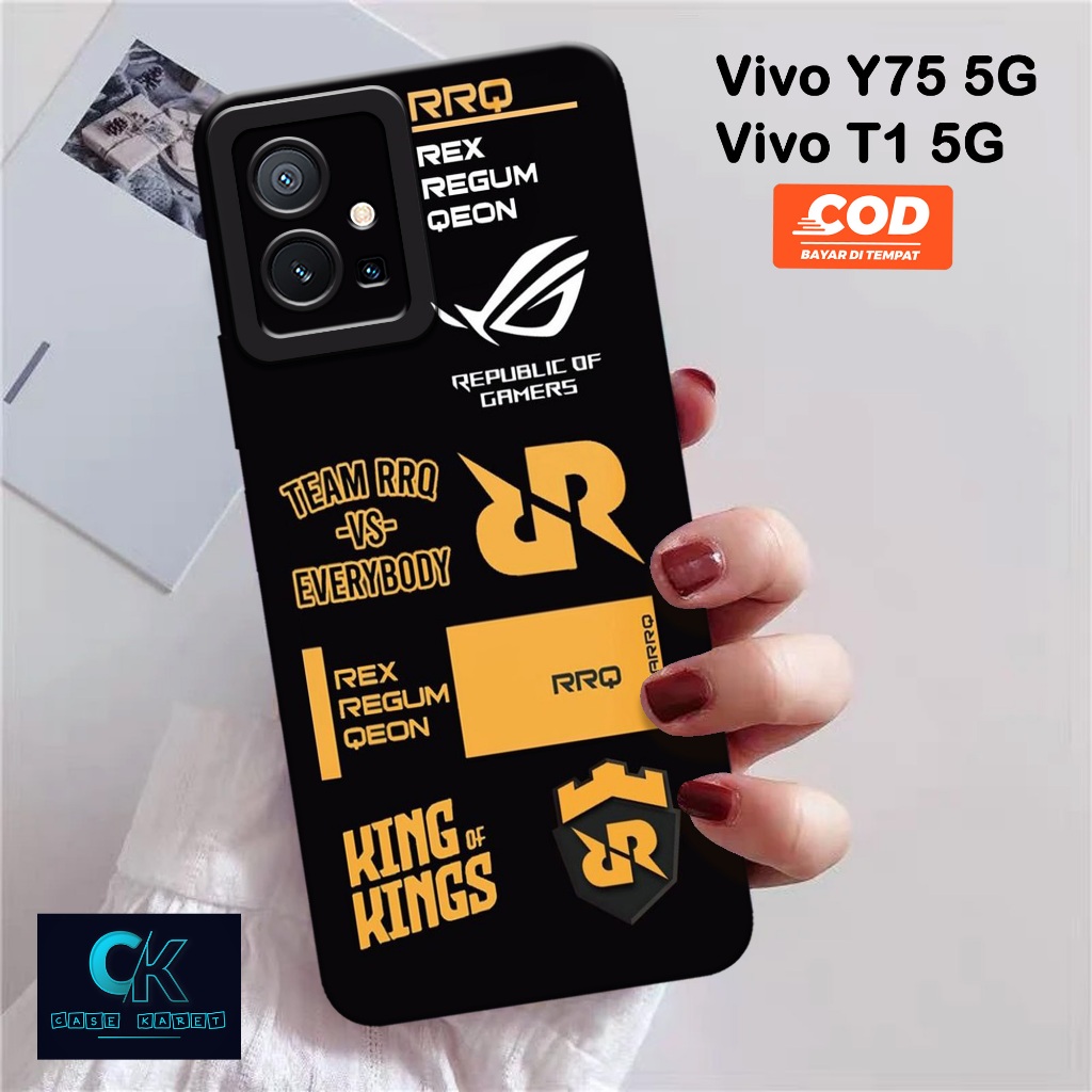 HP เคส Vivo Y75 5G / T1 5G รุ่นล่าสุด - เคสเล่นเกมแฟชั่น - เคสยาง - เคส Vivo Y75 5G / T1 5G ล่าสุด -