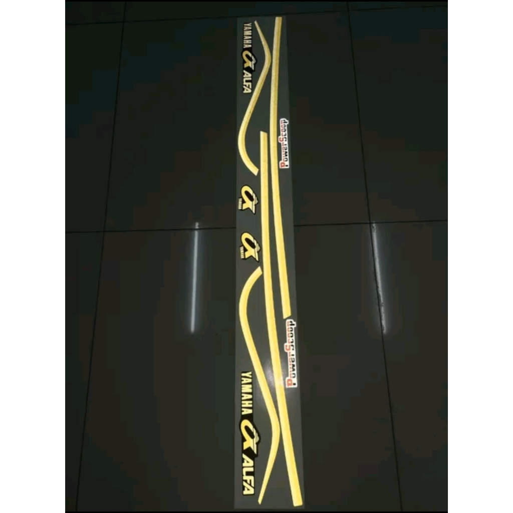 ALFA 88 GOLD STICKER STRIPING PREMIUM METALLIC MATERIAL PREMIUM QUALITY