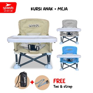 SPEEDS Kursi Makan Lipat Bayi Portabel Baby Chair Booster High Chair Kursi Balita 031-38