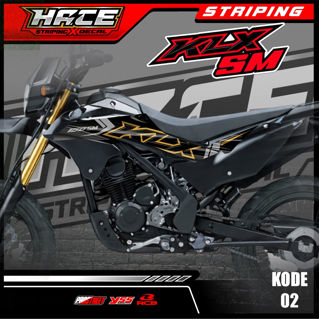 02 STRIPING STICKER KLX 150 SM-STRIPING STICKER KLX 150 SM