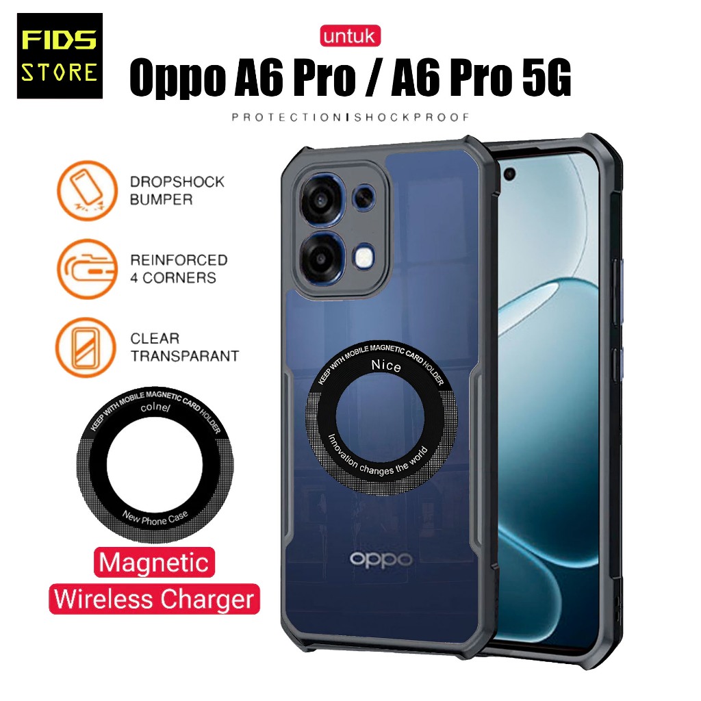 FIDS - เคส Oppo A6 Pro 5G / A6 Pro 4G เคส Fusion เคสกล้อง Pretek กันกระแทก