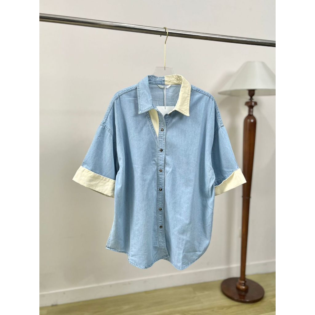 - DAHYE DENIM TOP คุณภาพระดับพรีเมียม