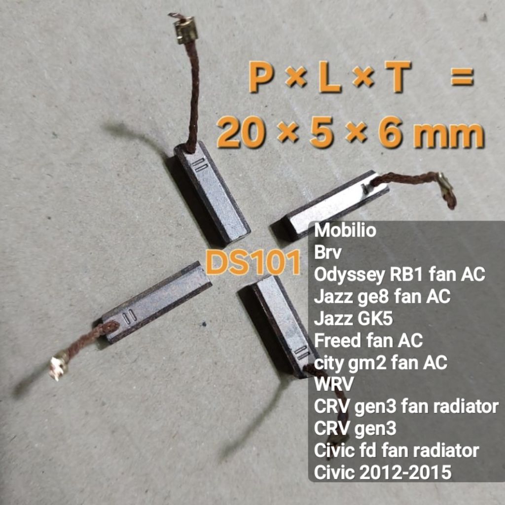 แปรงคาร์บอนถ่าน kul spool Dynamo พัดลม AC หม้อน้ํามอเตอร์พัดลม Jazz RS ge8 GK5 Mobilio brv Freed city gm2 CRV civic