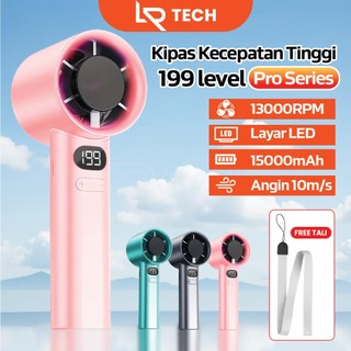 (Kirim 199speed) LRTECH Kipas Mini Portable High Speed Fan 120 Gear Kipas Turbo Angin Kencang Digital display Adjustable MF11