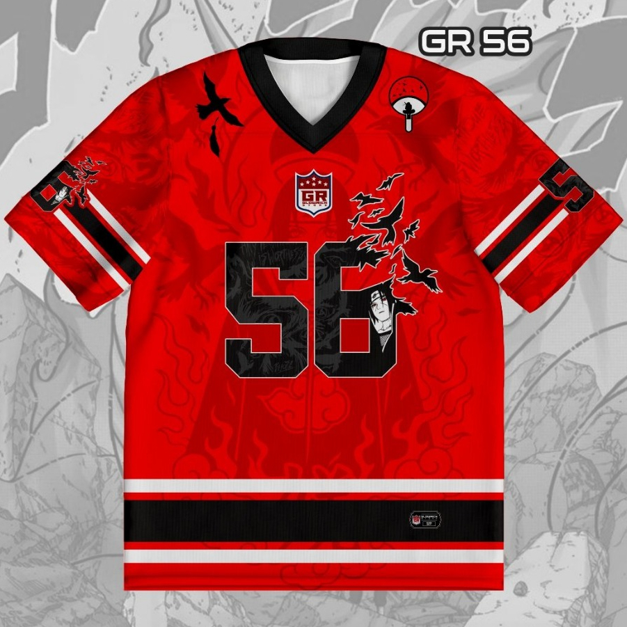 Uchiha Eye Shadow Design Anime Series Edition GR-56 Oversize Jersey