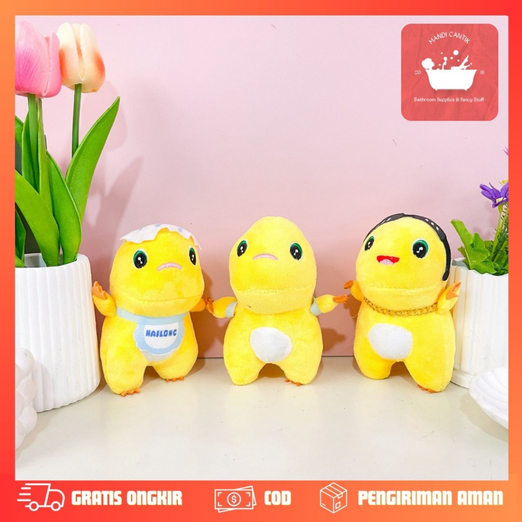 GANTUNGAN LUXURY NAILONG DINO BELL DOLL KEYCHAIN GK-1832 KEYCHAIN