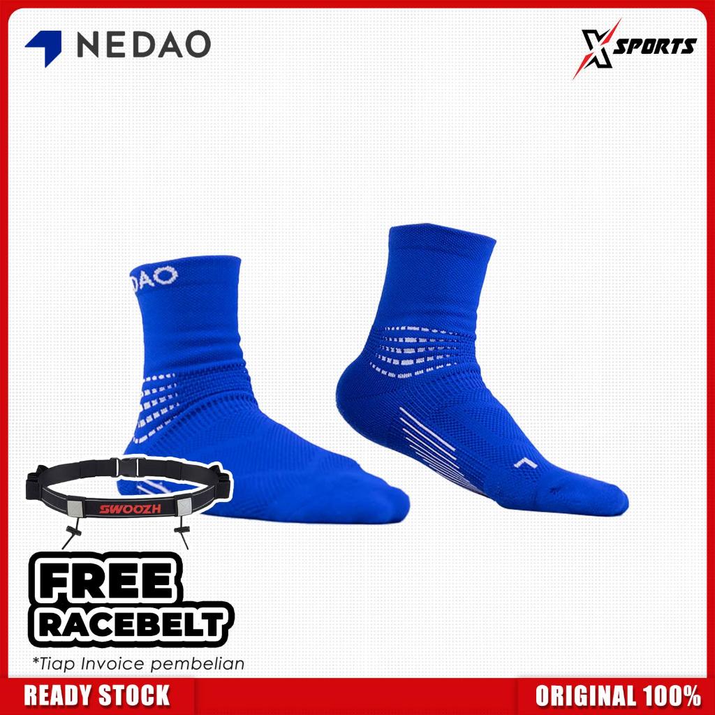 NEDAO Running Compression Running Socks Unisex Inner Blue