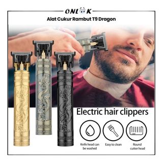 (OL)Alat Cukur Rambut T9 Dragon/Alat Cukur Rambut Vintage T9 Motif Naga Dragon Hair Clipper Electric