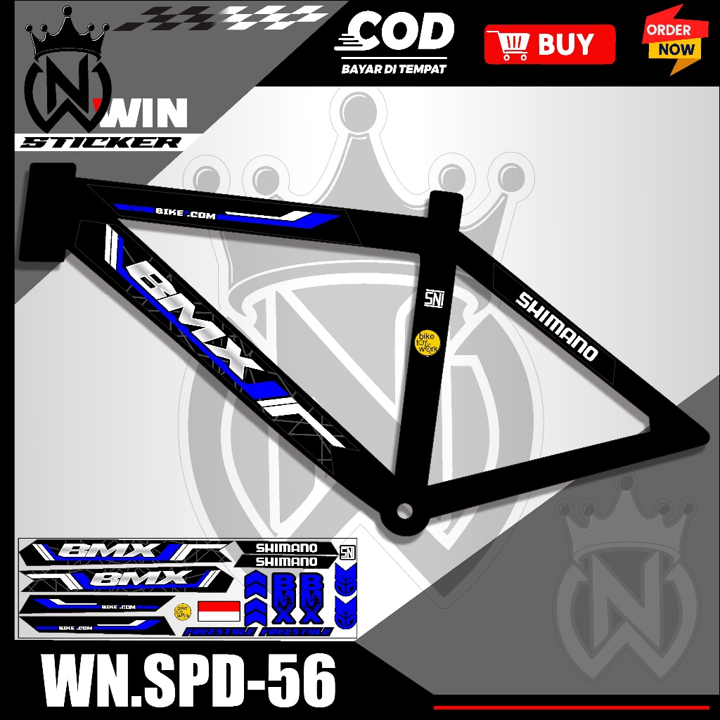WNS BICYCLE VARIATION STICKER MOTIF / BMX STICKER / BMX BIKE STICKER