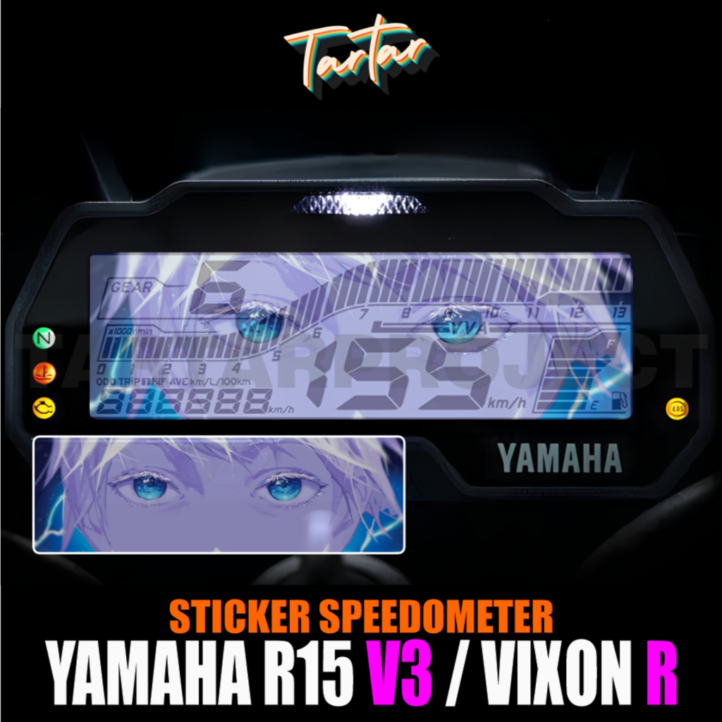 สติ๊กเกอร์ไมล์โปร่งใสอนิเมะ / R15 V3 / VIXION R