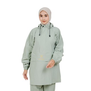 SULTAN Jas Hujan Kanguru Pria Wanita Setelan Baju + Celana Dewasa Ungu Lilac