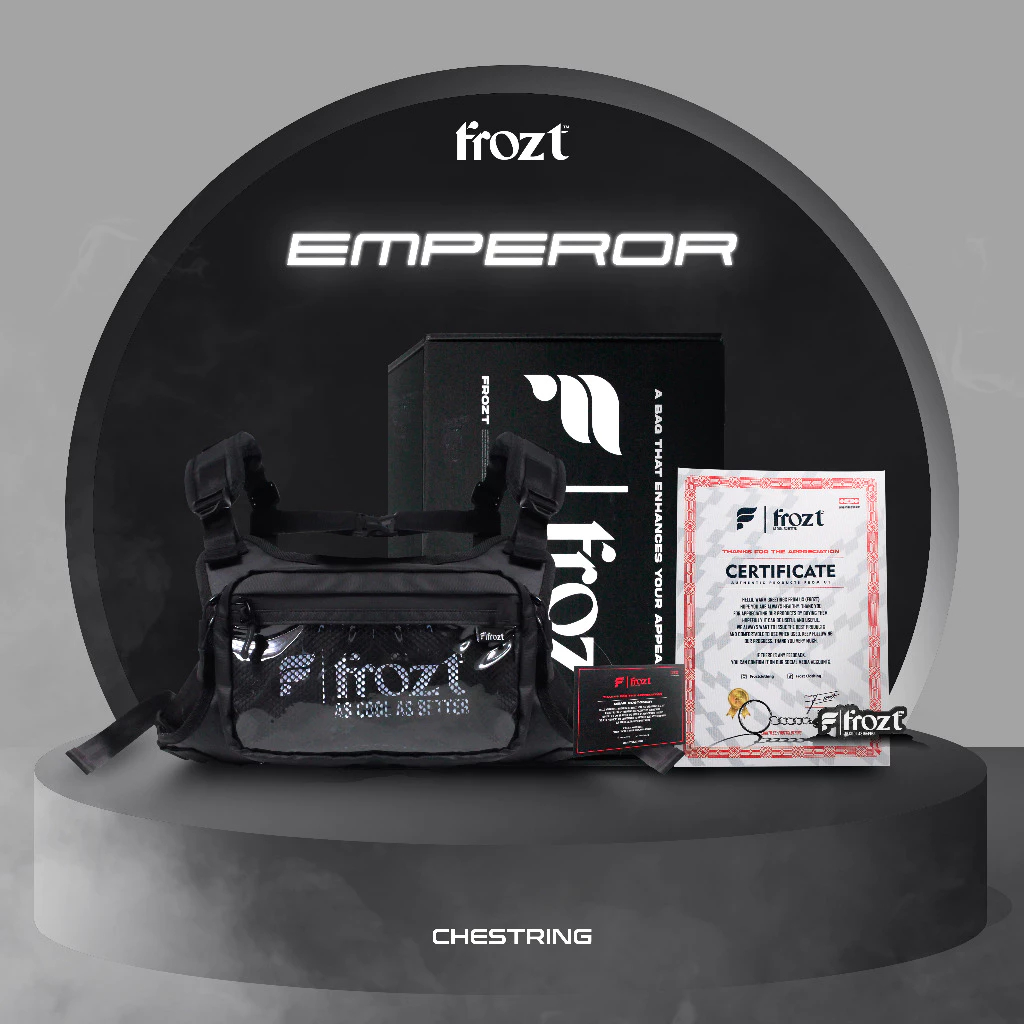 Frozt Chest Bag Waterproof - Emperor Tactical Chest Bag Rig Bag Outdoor Motorcycle Biker Bicycle Che