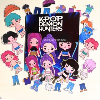 KPOP DEMONS HUNTER TOCA X TOCA BOCA PAPER DOLL BOOKS QUIAET …
