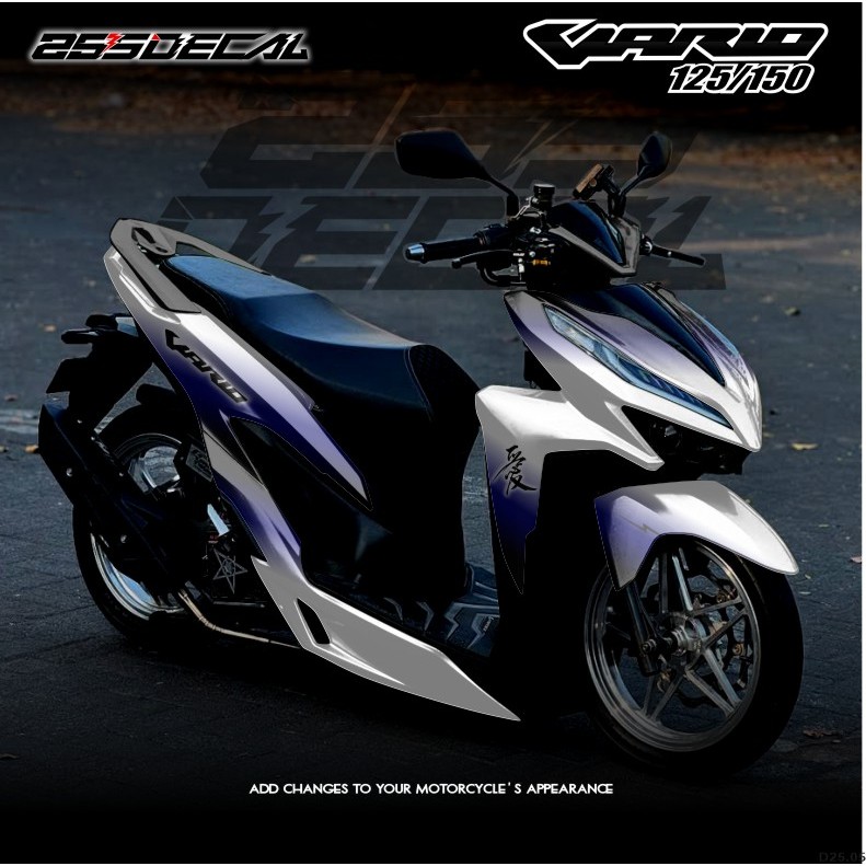 สติ๊กเกอร์รูปลอก Vario 150 ใหม่ Full Body Sticker Vario 125 150 New Gen 1 ปี 125 150 2017 2018 2019 
