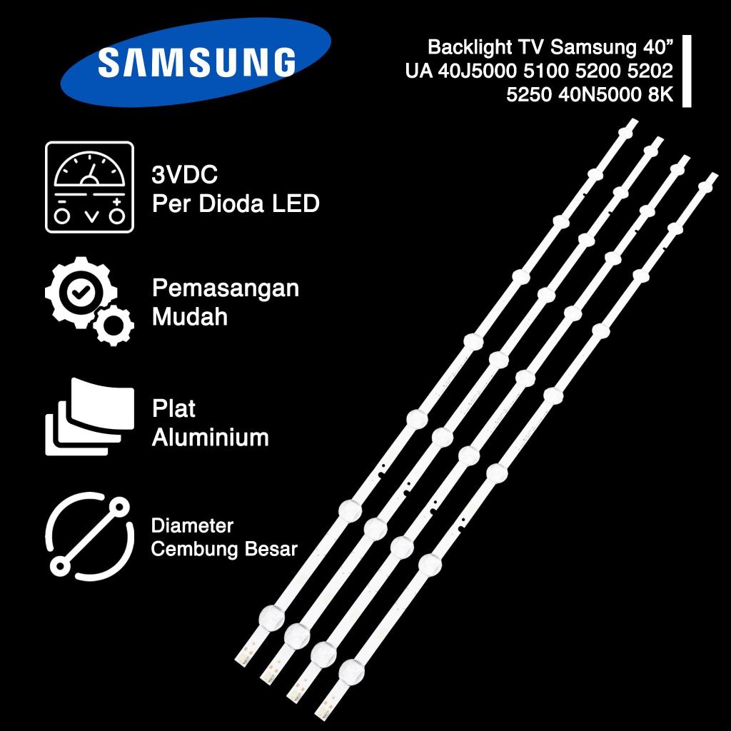 Samsung 40 นิ้ว TV Backlight UA 40J5000 5100 5200 5202 5250 40N5000 8K