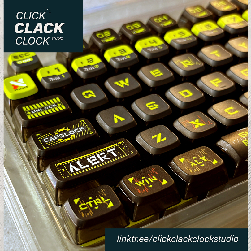 KEYCAPS - Ghost Runner Pudding MSA - PBT สําหรับปุ่มกดแบบกลไก (ขอบแกะสลัก XDA)