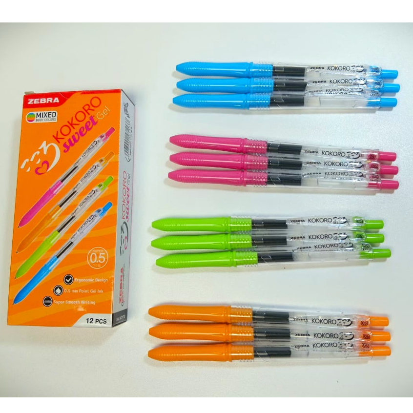 (1 ชิ้น) ปากกา Kokoro / ปากกา Kokoro / ปากกา Zebra Kokoro / ปากกาไวรัส / Kokoro Sweet