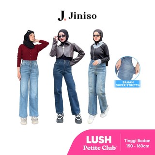 JINISO - Petite Straight Highwaist Jeans Stretch Lush