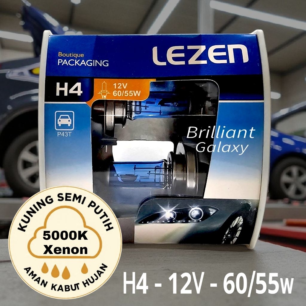 Vip3 * LEZEN - ฮาโลเจนซีนอนคู่ - H4 12v / 24v - พิเศษ 5000K เหลือง ขาว