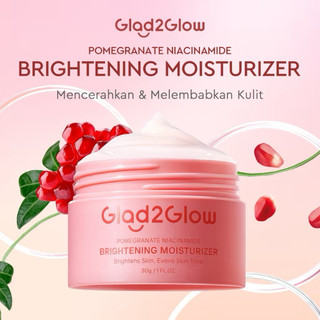 30g Pelembab Wajah Glad2Glow Pomegranate Mencerahkan Kulit