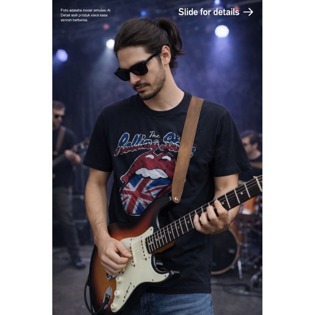 เสื้อยืด offcl merch ROLL**G STO**S 2012 0R1 ไซส์ M (P66 x L52)