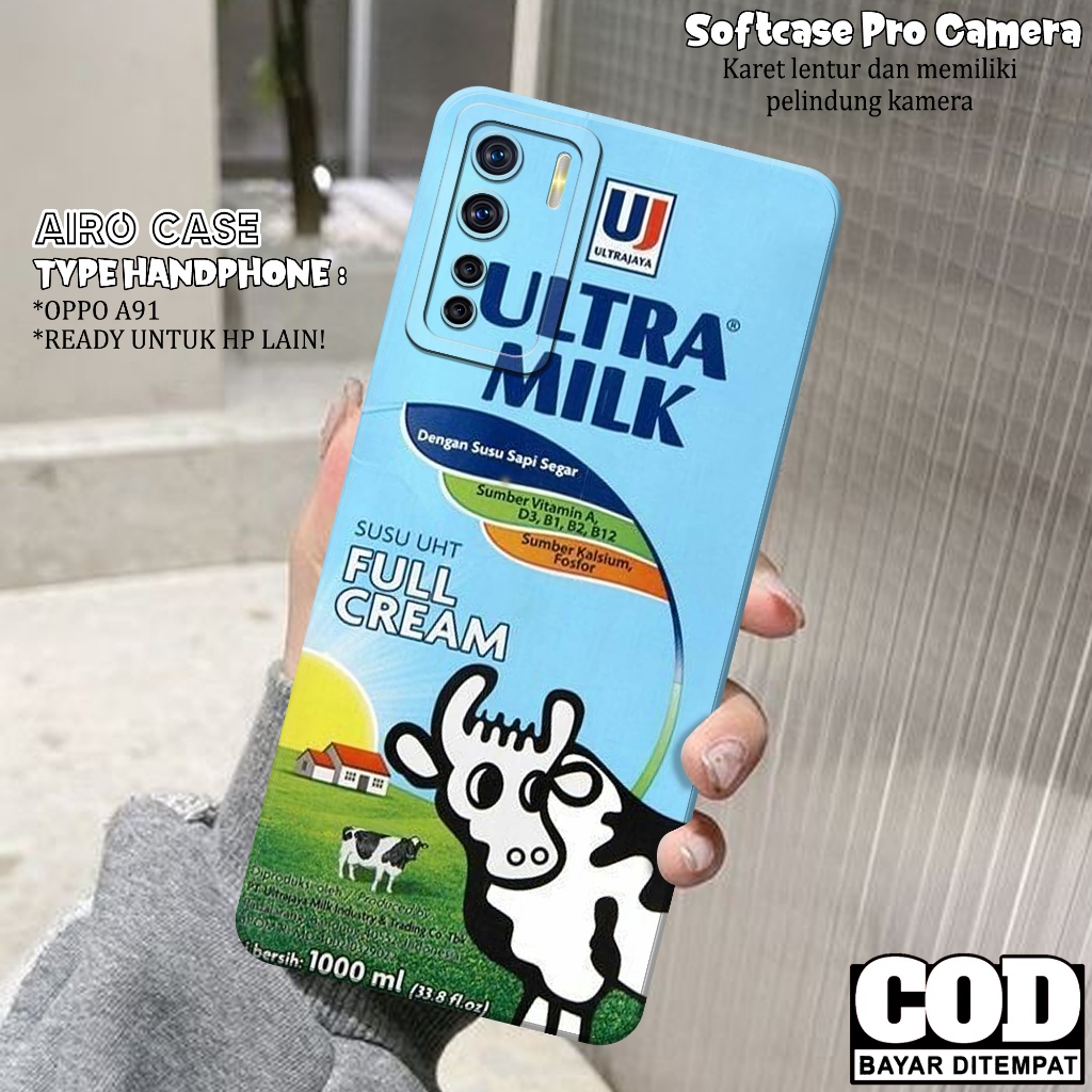 เคส OPPO A91 - OPPO A91 Softcase - เคสแฟชั่น DRINK - เคส OPPO A91 - เคส Pro Camera Softcase - Tpu - 
