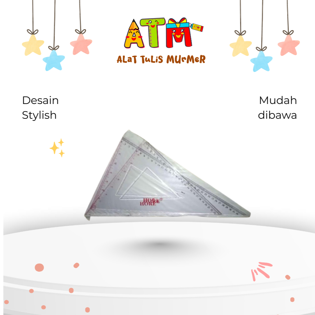 ACRYLC TRIANGLE LINE RULER NO. 12