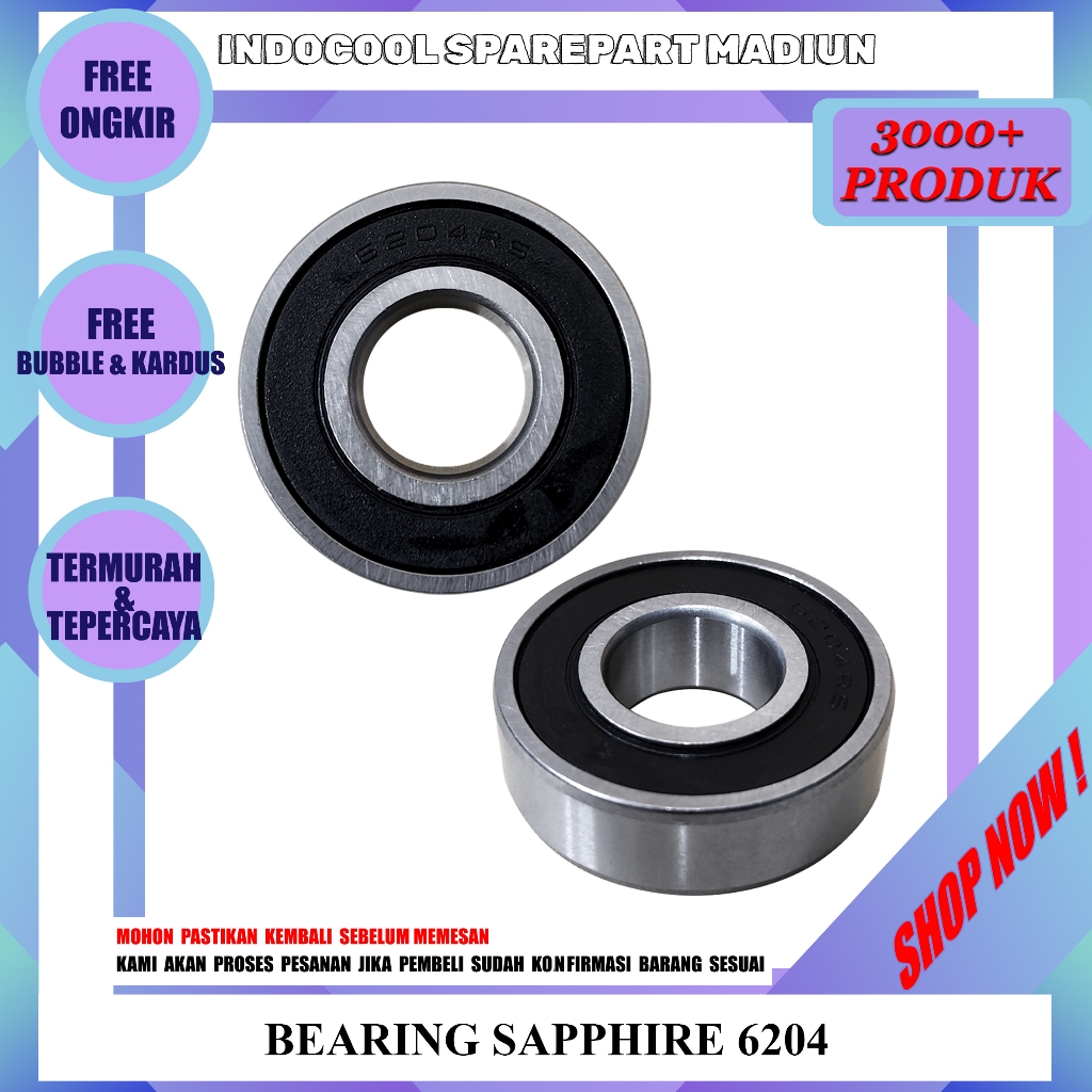 6204S SAPPHIRE BEARING 6204
