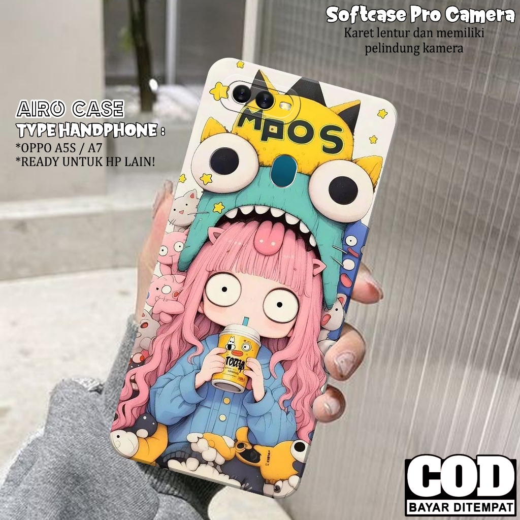 เคส OPPO A5S/A7 รุ่นล่าสุด - เคส OPPO A5S/A7 Softcase - เคสแฟชั่นการ์ตูน - เคส OPPO A5S/A7 - เคส Pro